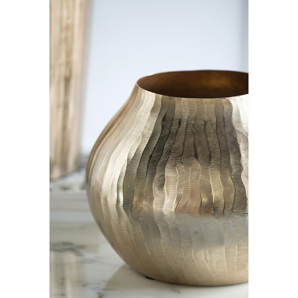 Aluminum Chisel Flower Vase
