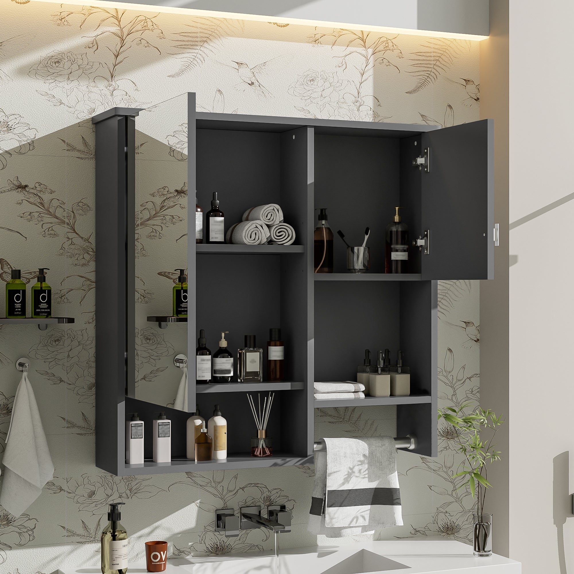 29'' x 28'' Modern Wall Mounted Bathroom Medicine Cabinet