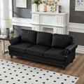 83" Modern Classic Design Leather Sofa