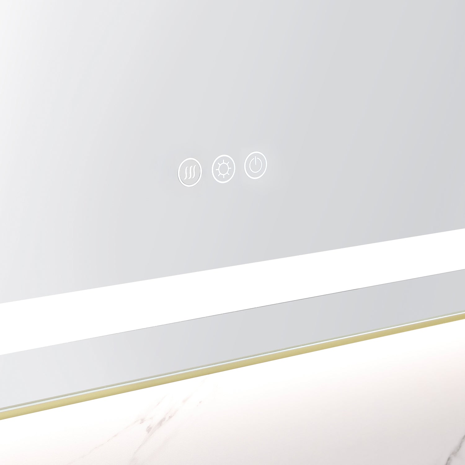 40 x 24 Inch LED Bathroom Mirror with Front and Backlight