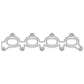 Cometic Gasket Cometic Mazda BP-ZE .018in AFM Intake Manifold Gasket C14030-018