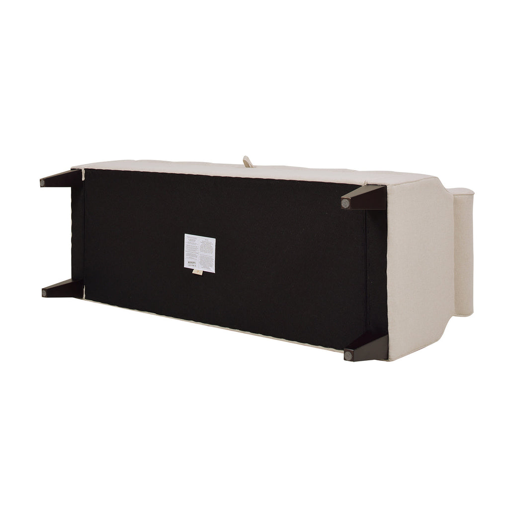 Jacqueline 57.5" Tufted Roll Arm Storage Bench