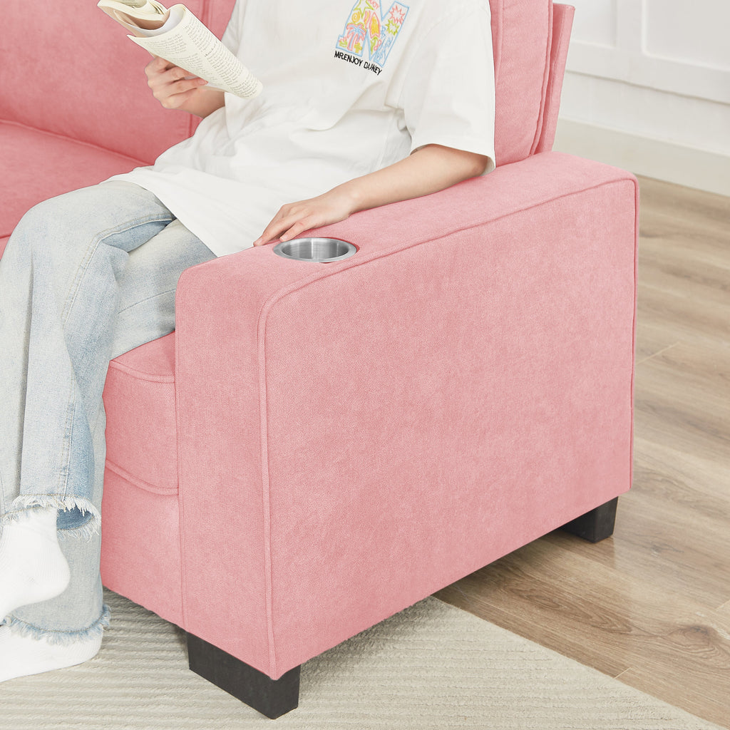 Modern Snowfleece 3-Seater Sofa