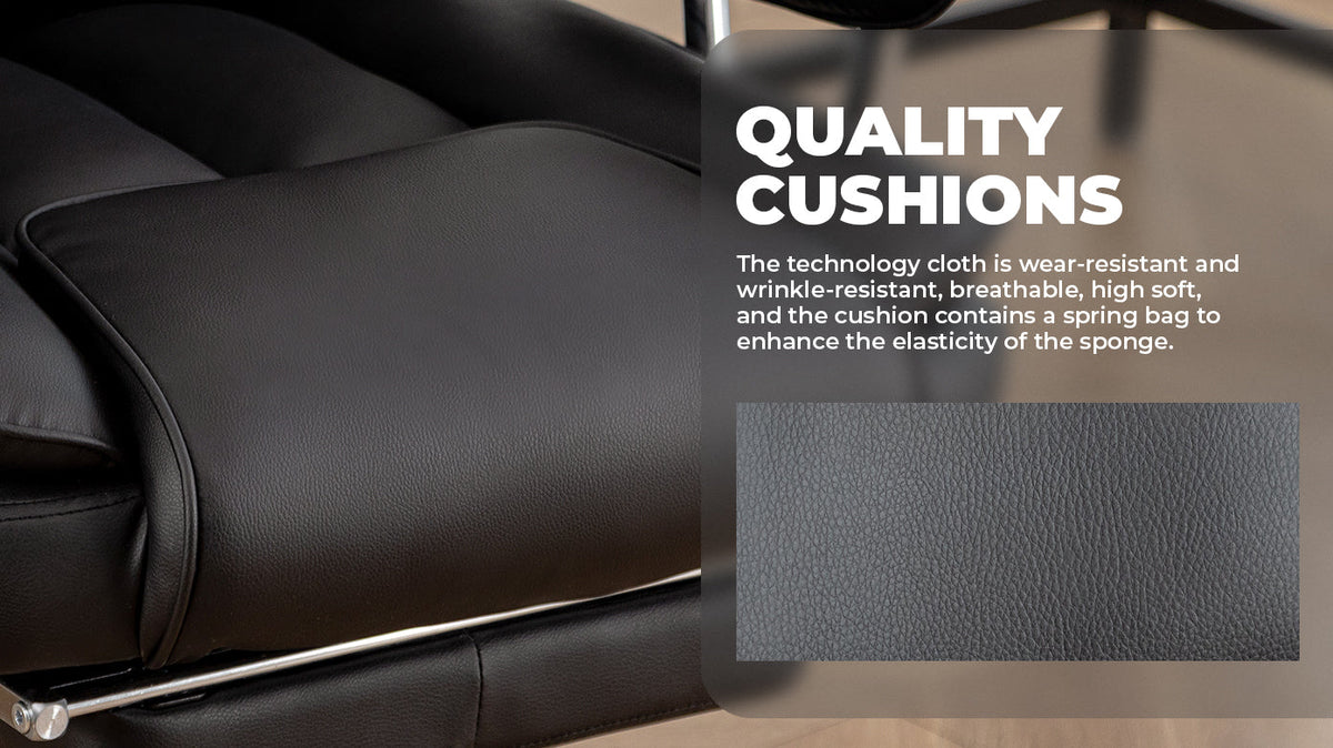 Big and Tall Executive Office Chair with Footrest