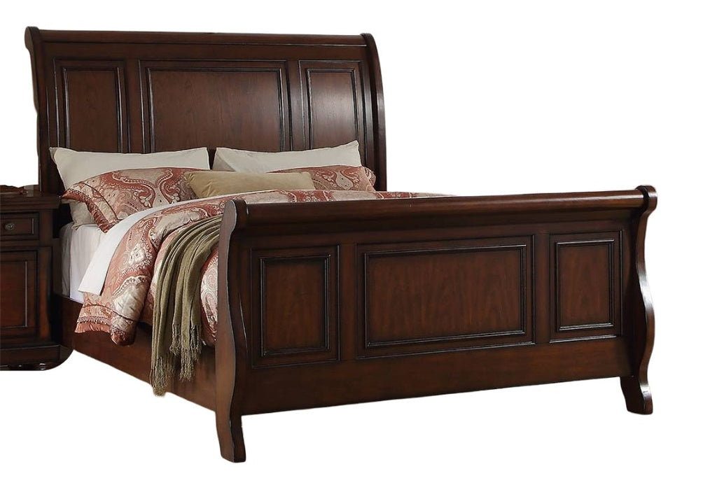 Traditional 3pc Set Queen Size Bed with Nightstands
