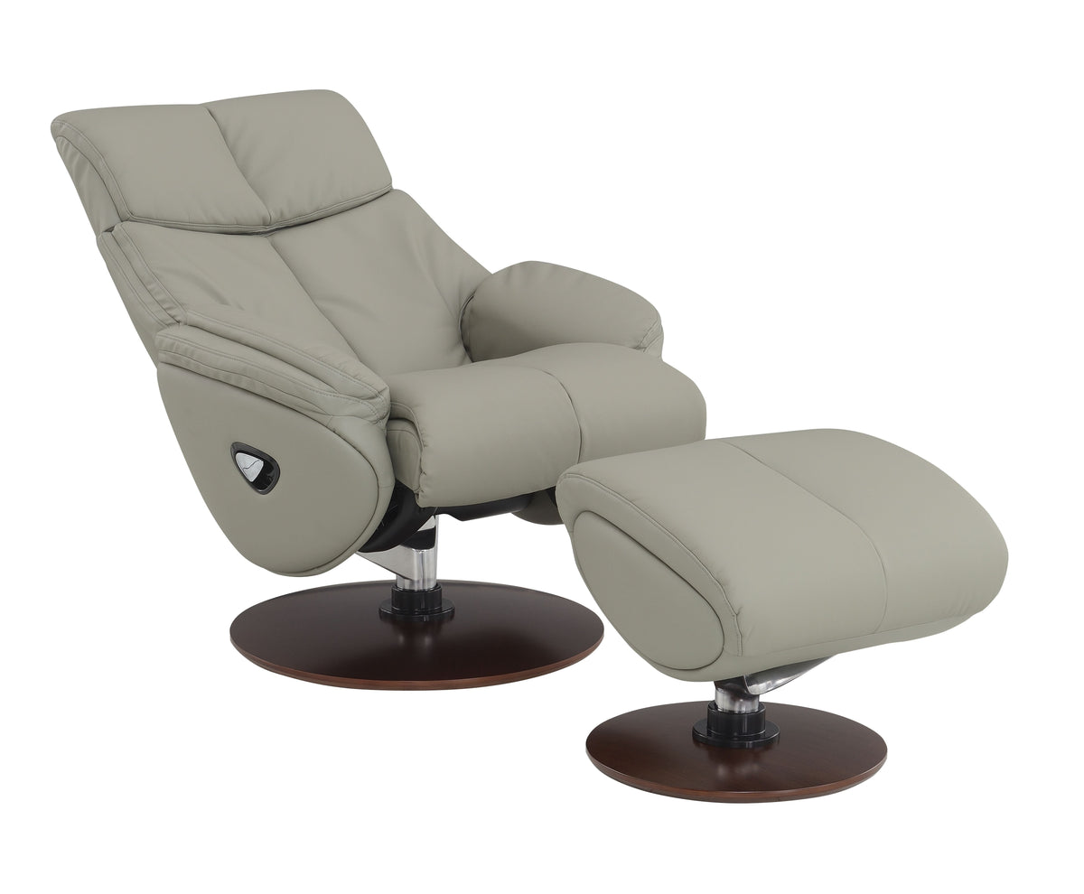 Kandoro Swivel Accent Chair with Ottoman