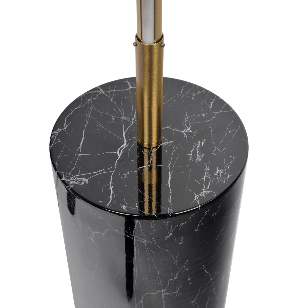Prism Brassed Gold LED Floor Lamp