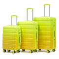 3-Piece Gradient Color Spinner Wheel Luggage Set