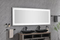 72" x 30" LED Bathroom Mirror with Front and Backlight
