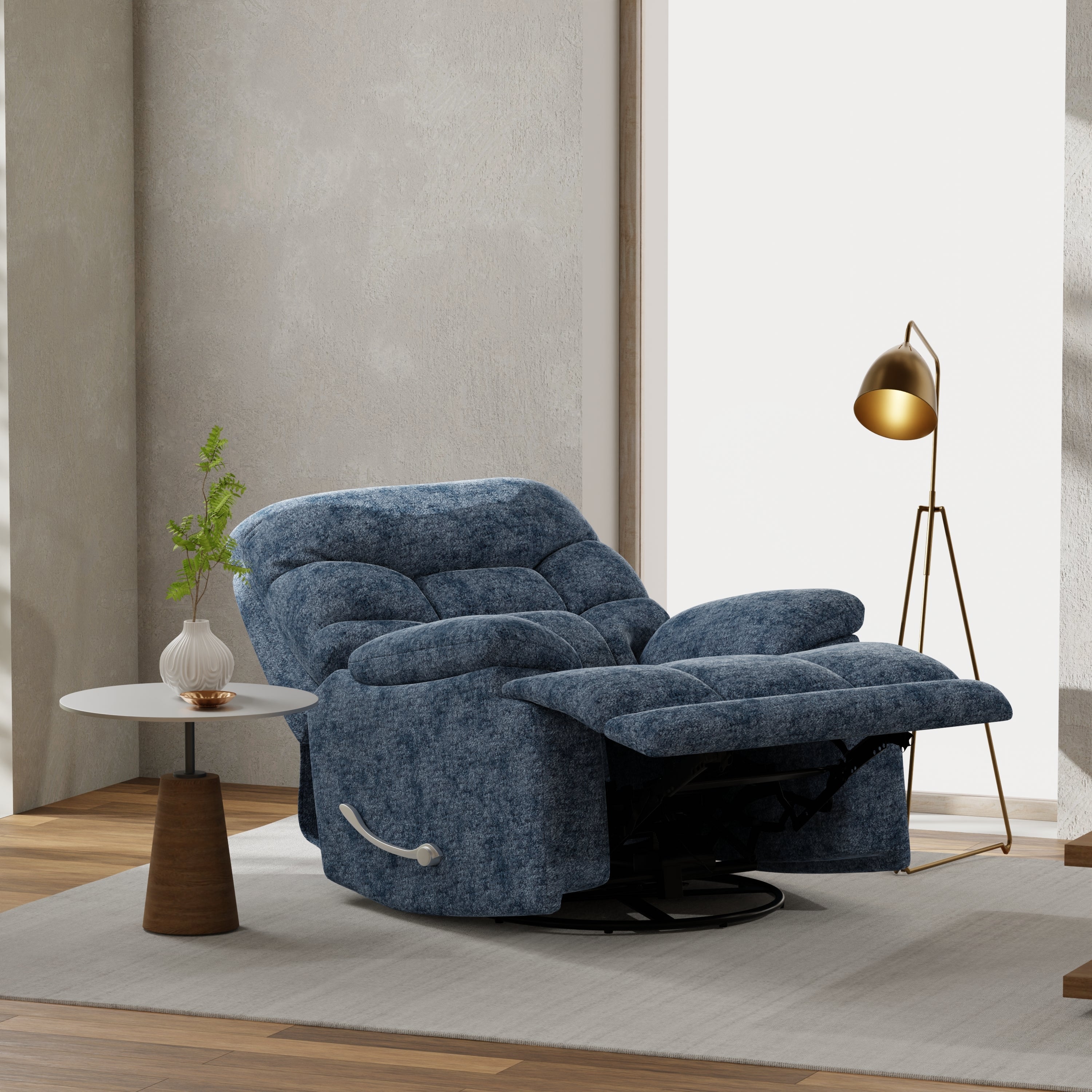 Swivel Glider Recliner in Alaska Glacier