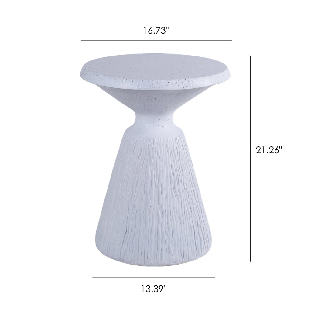Cement Outdoor End Tables for Patio and Garden