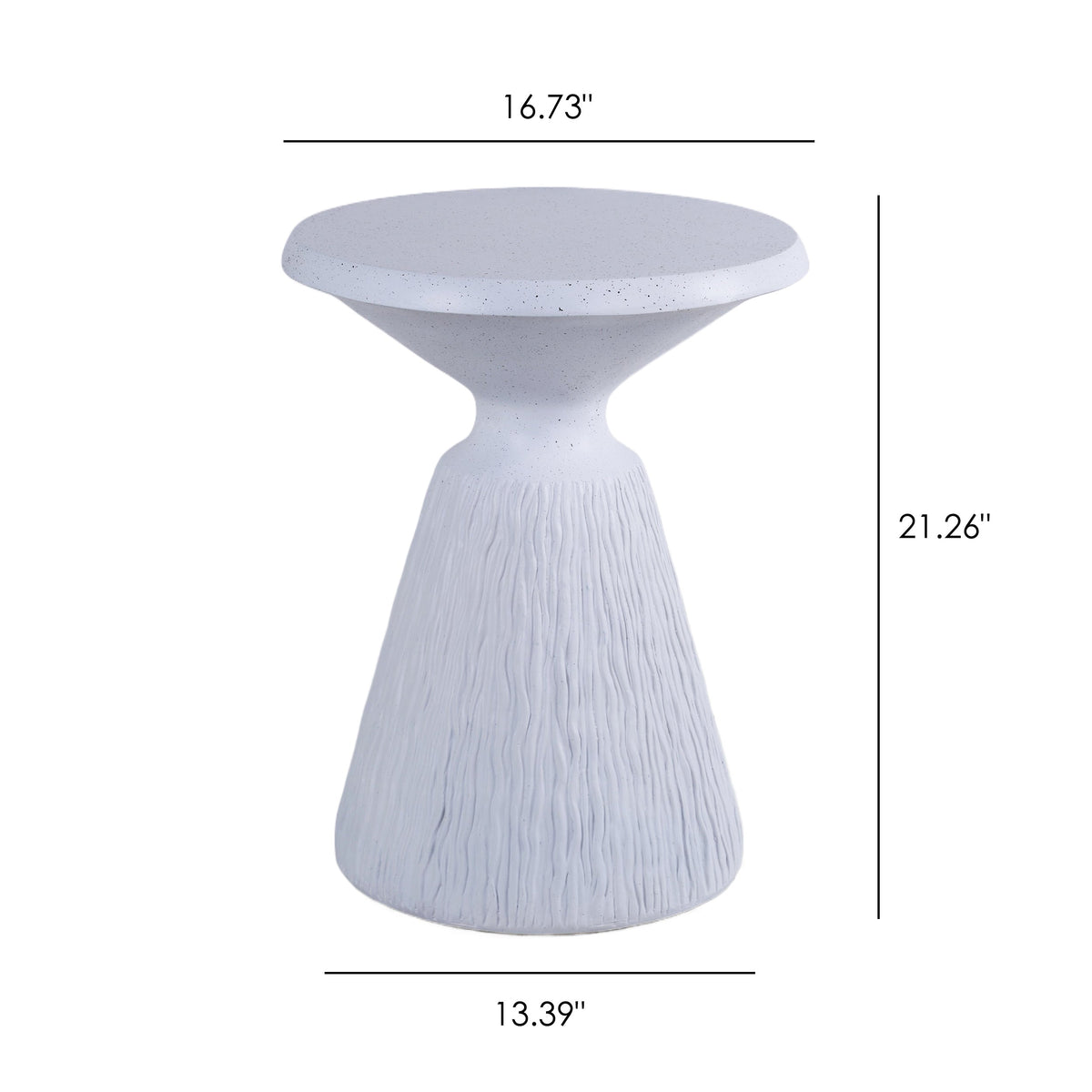 Cement Outdoor End Tables for Patio and Garden