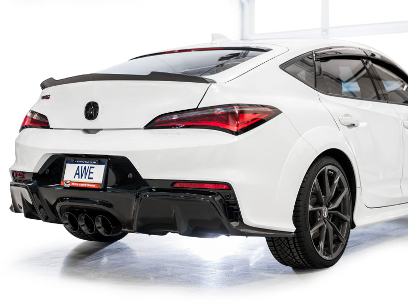 AWE Tuning 2024 Acura Integra Type S DE5 FWD Track Edition Exhaust w/ Triple Diamond Black Tips 3020-53335