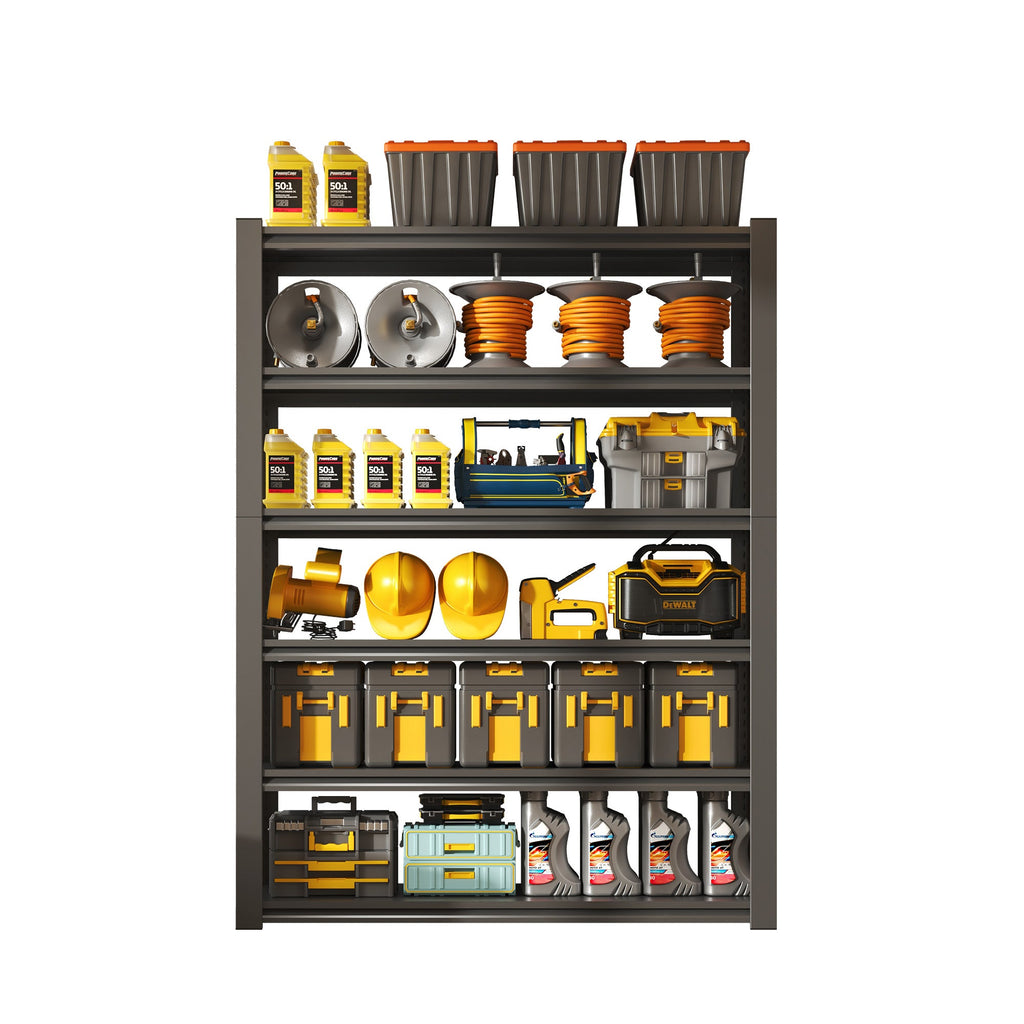 82"H 6 Tier Metal Shelves for Storage Garage Shelving