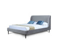 Heather Upholstered Velvet Queen Bed