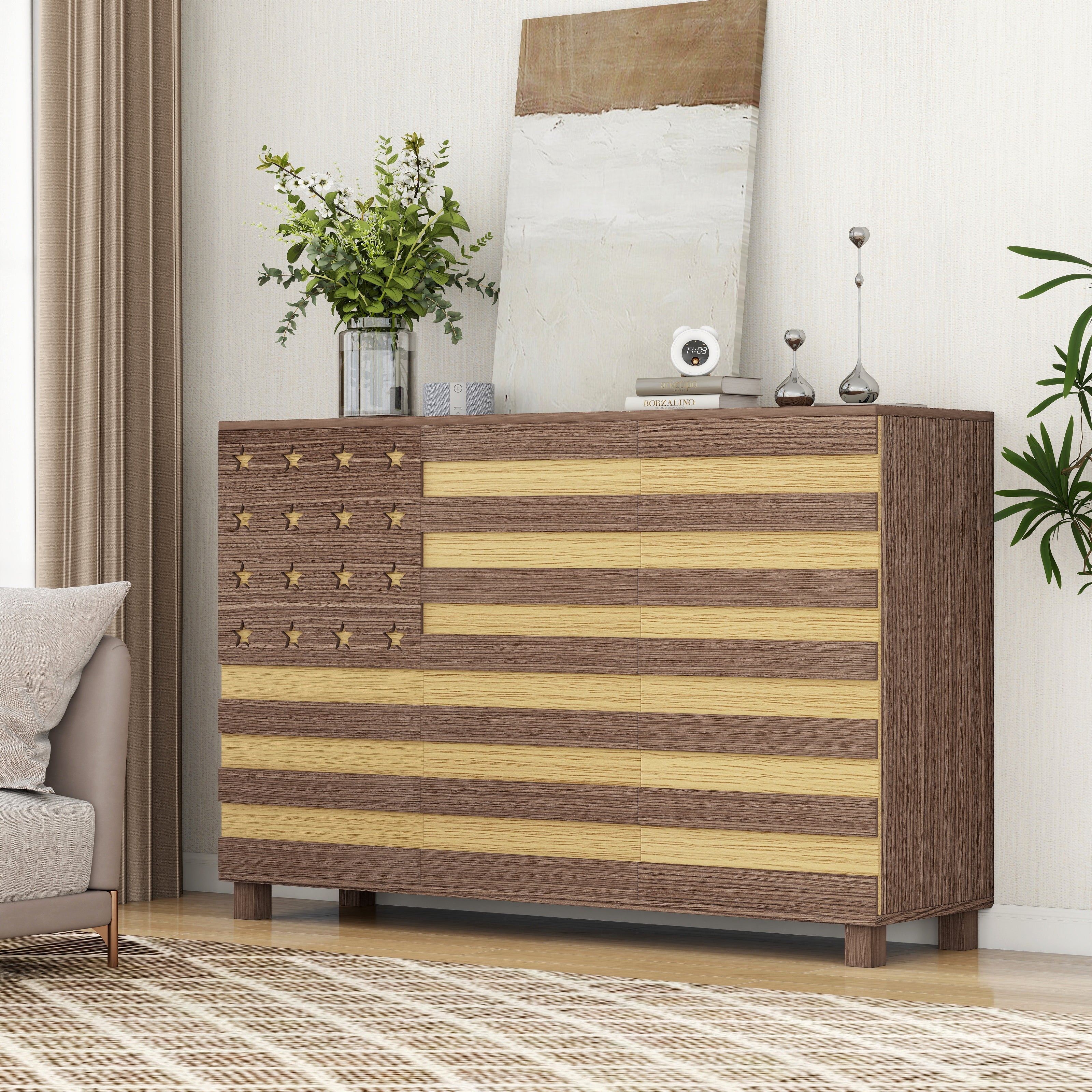 55" Buffet Sideboard Cabinet Storage
