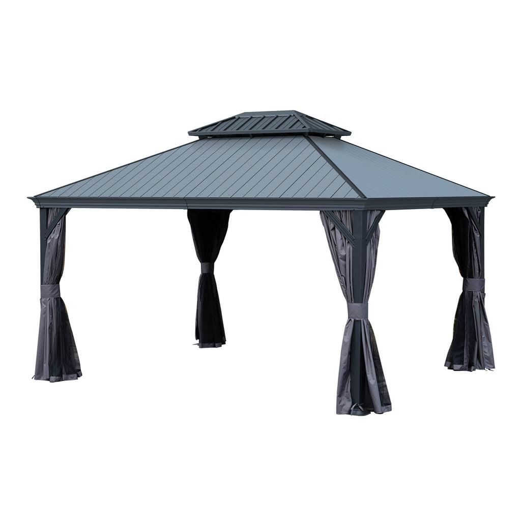 12'x14' Hardtop Gazebo with Resin Roof