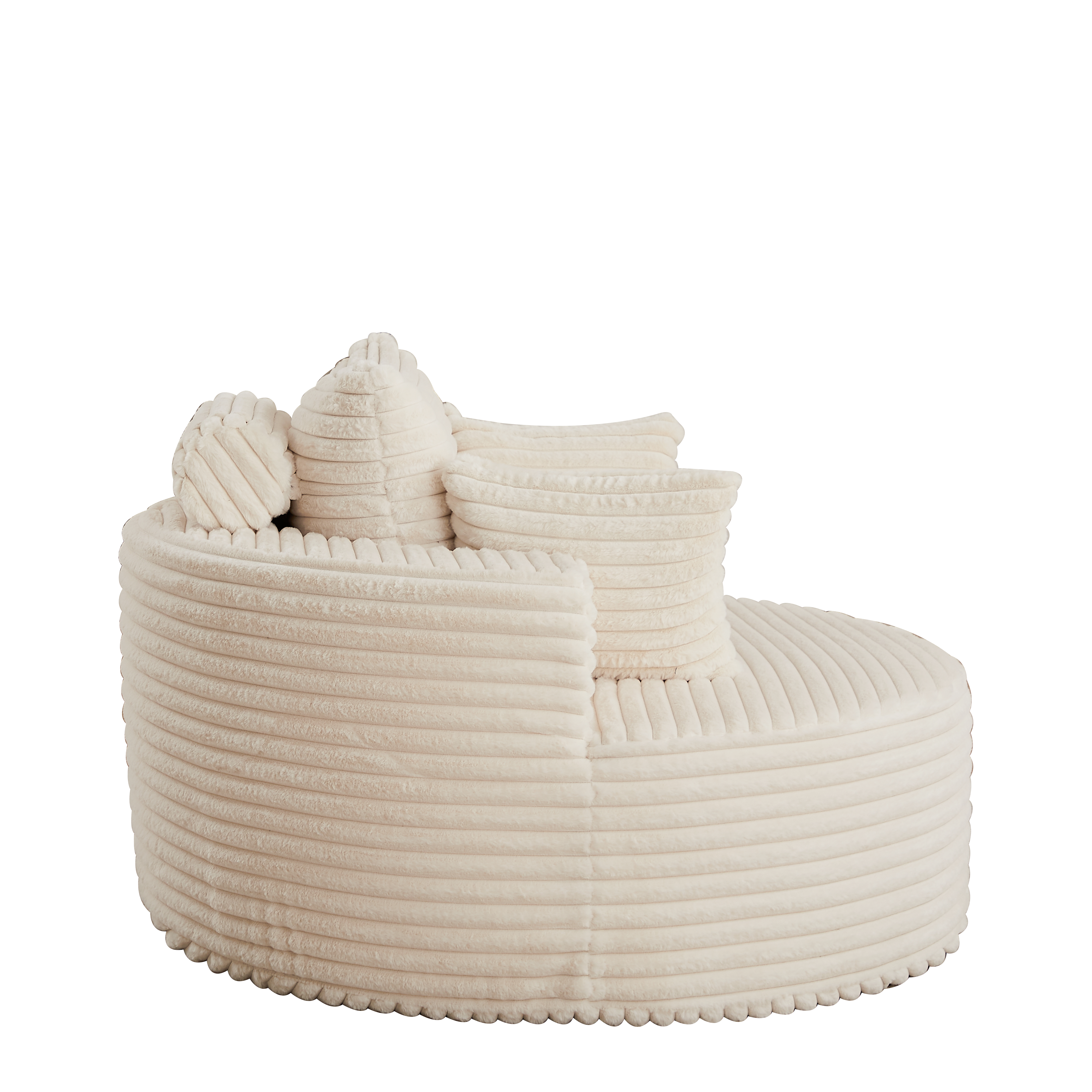 50"L Corduroy Sponge Single Sofa