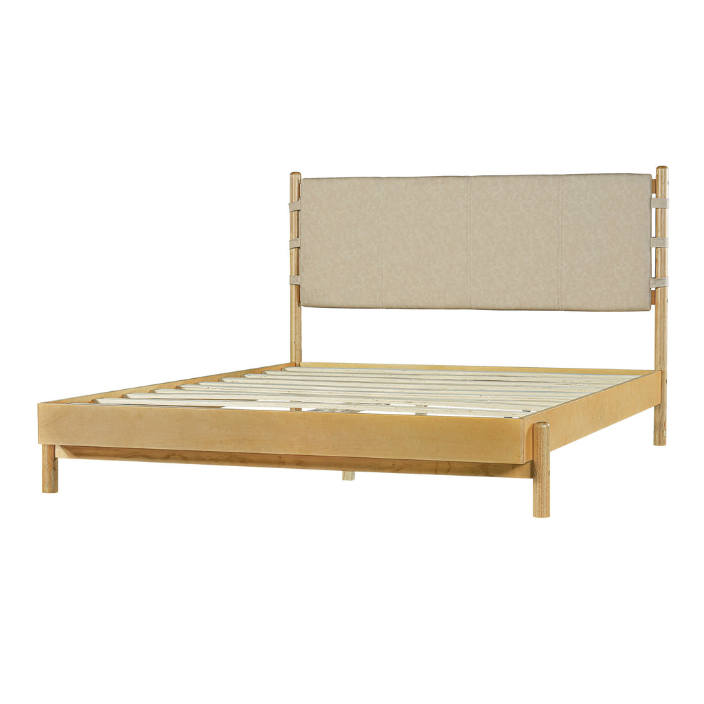 Premium Rubber Wood Platform Bed Frame