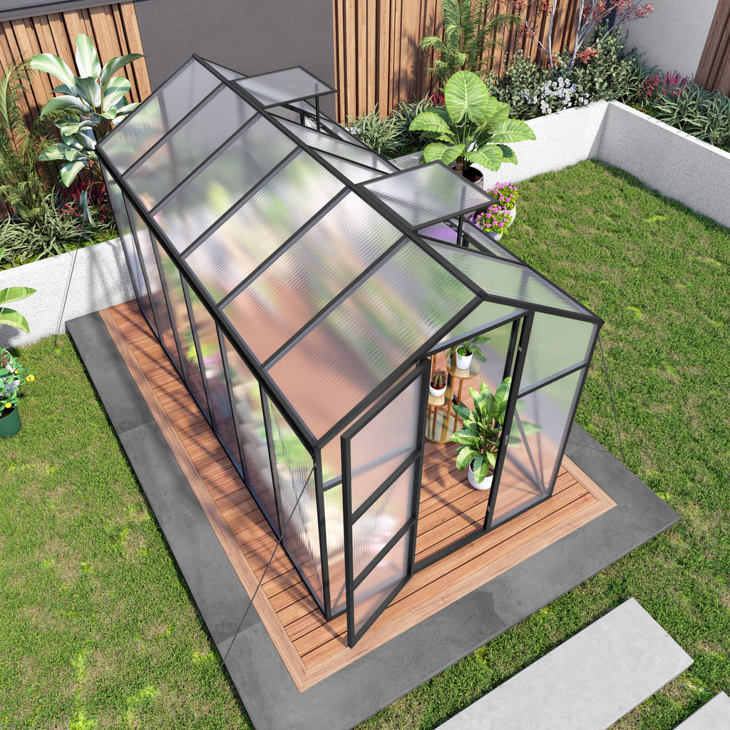6x12FT Walk-in Outdoor Greenhouse
