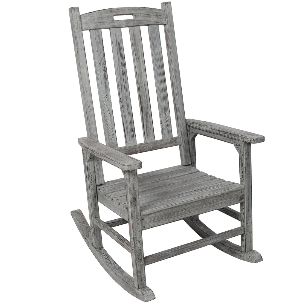 Wooden Oversized Porch Rocker Chair