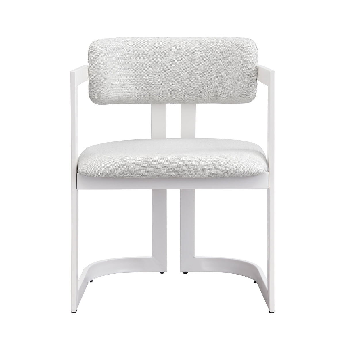 Upholstered Dining Chairs Set of 2, Fabric Armchairs