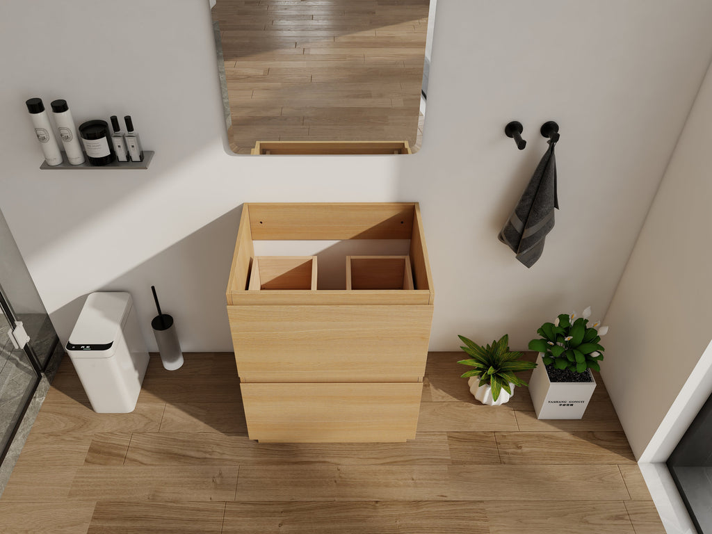 24" Bathroom Vanity with Double Drawer