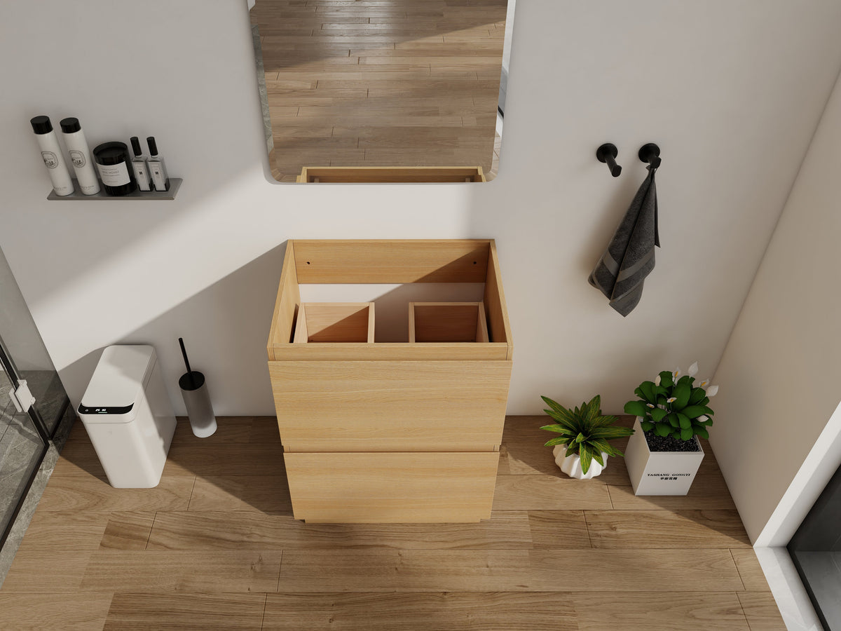 24" Bathroom Vanity with Double Drawer