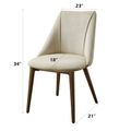Willene Polished Microfiber Dining Chair