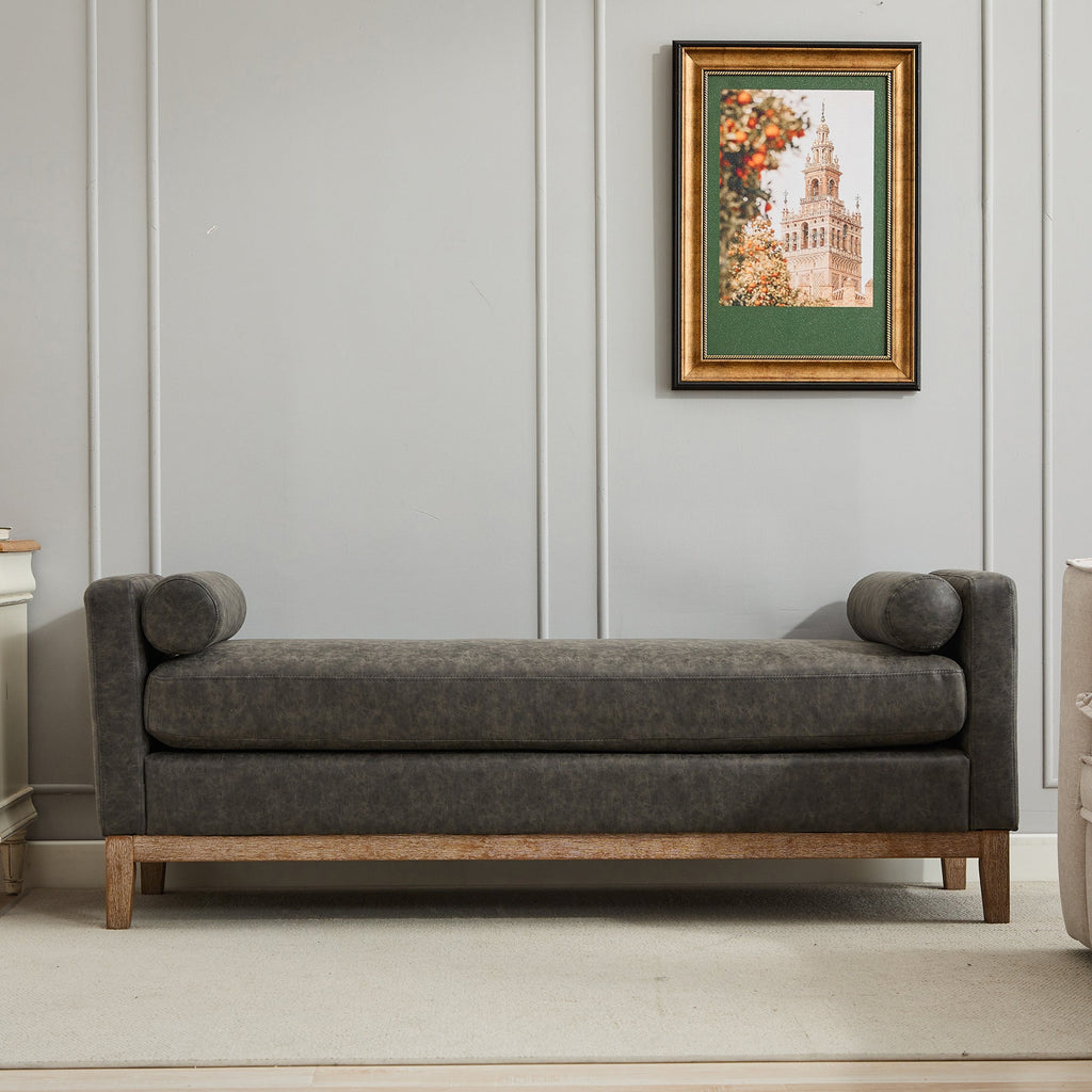 65.5"W Upholstered End of Bed Bench