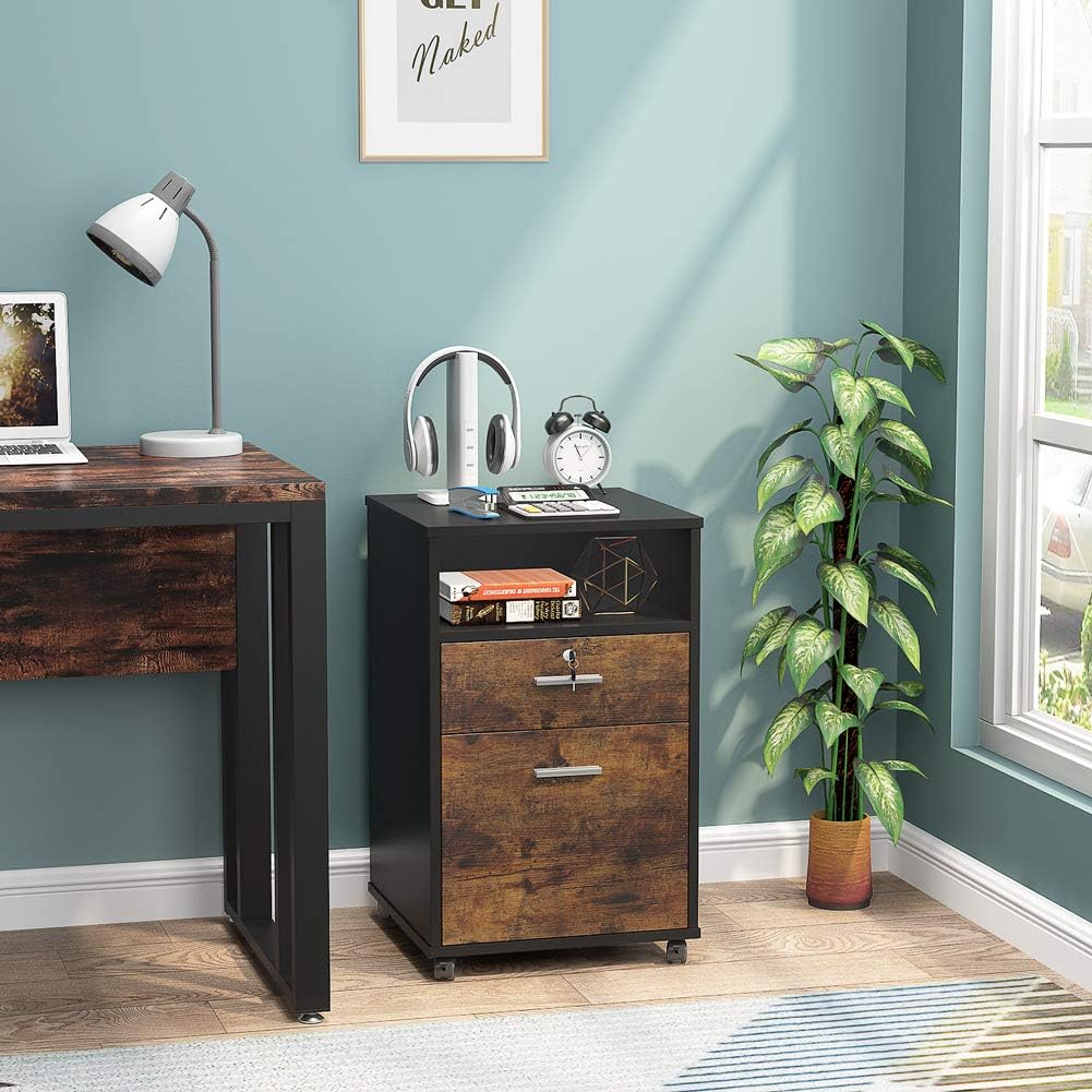 Mobile File Cabinet with Lock