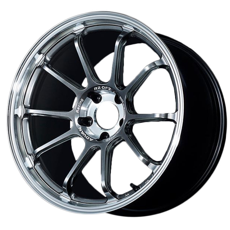 Advan RZ-DF2 Wheel 20x11.0 5x114 +35mm Diamond Cut & Hyper Platinum Black YAF0M35MDHPB