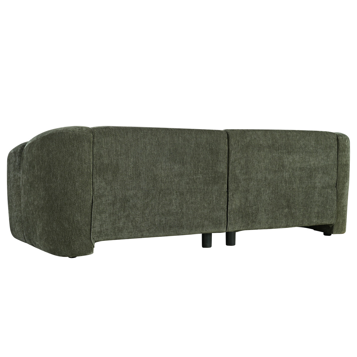 87.4" Modern Minimalist Curved Block Sofa
