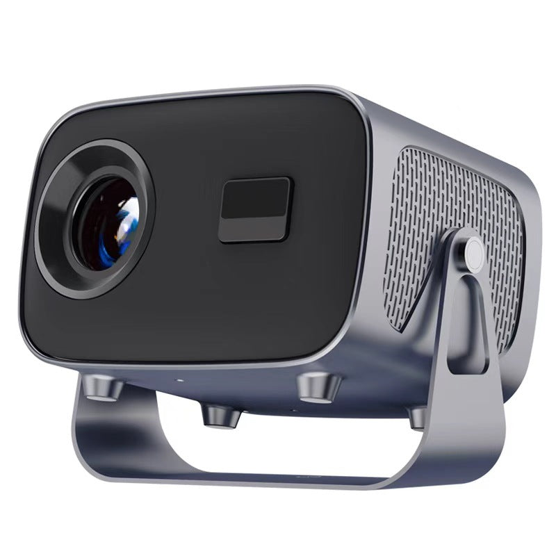 A10 Portable Smart Projector, Native 720P Support 4K Decoding, Android 14 System Auto Focus Auto Keystone Correction, Dual Band WiFi6 Bluetooth 5.4 Home Theater Projector With Rotatable Stand For Home