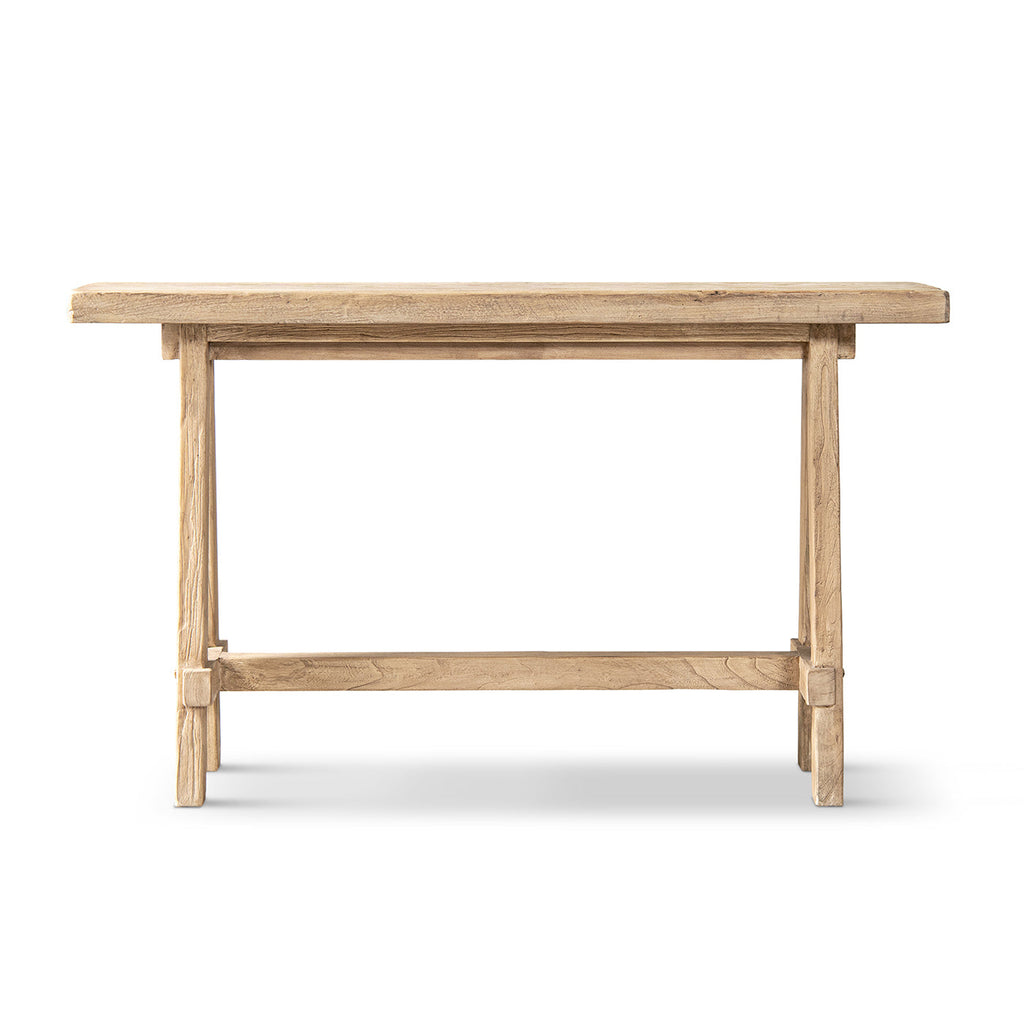 Hawthorne 60" Solid Reclaimed Elm Trestle Console Table
