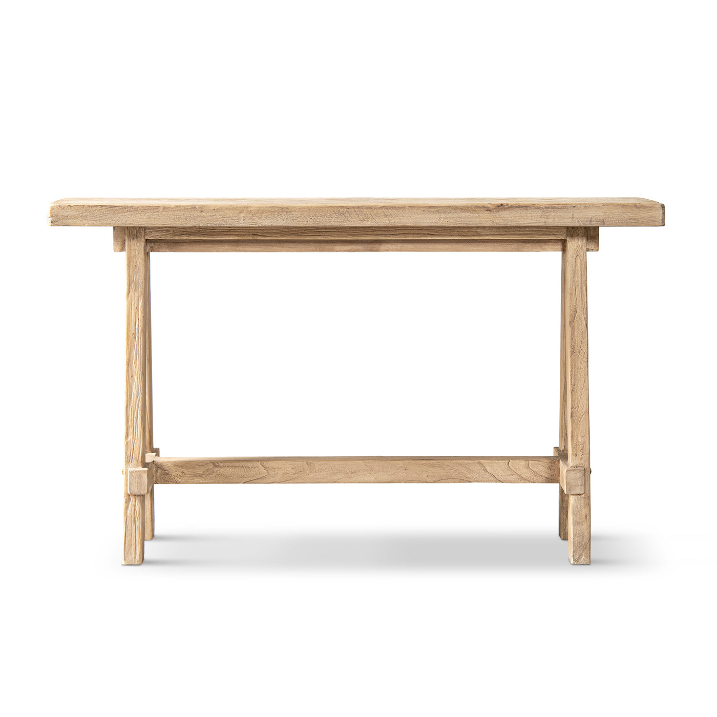 Hawthorne 60" Solid Reclaimed Elm Trestle Console Table