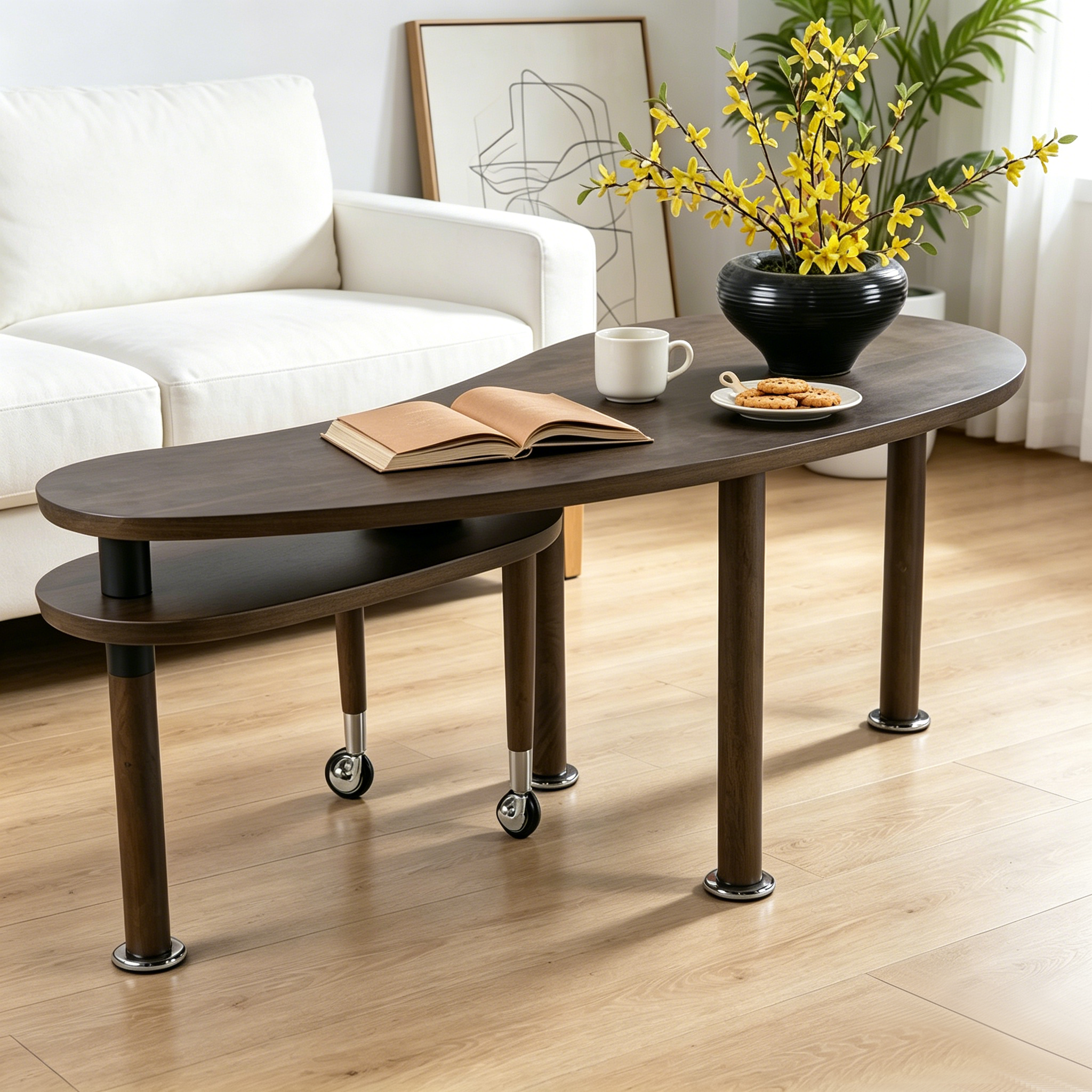 360 Degree Rotatable Coffee Table