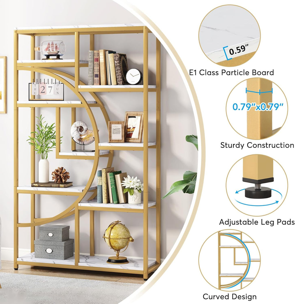 68.89" Height Industrial 5-Tier Display Shelf