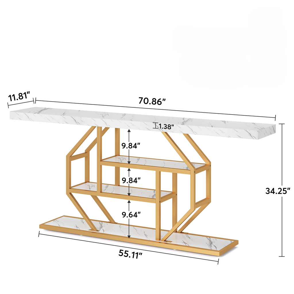 70.9" Extra Long Console Table, Modern