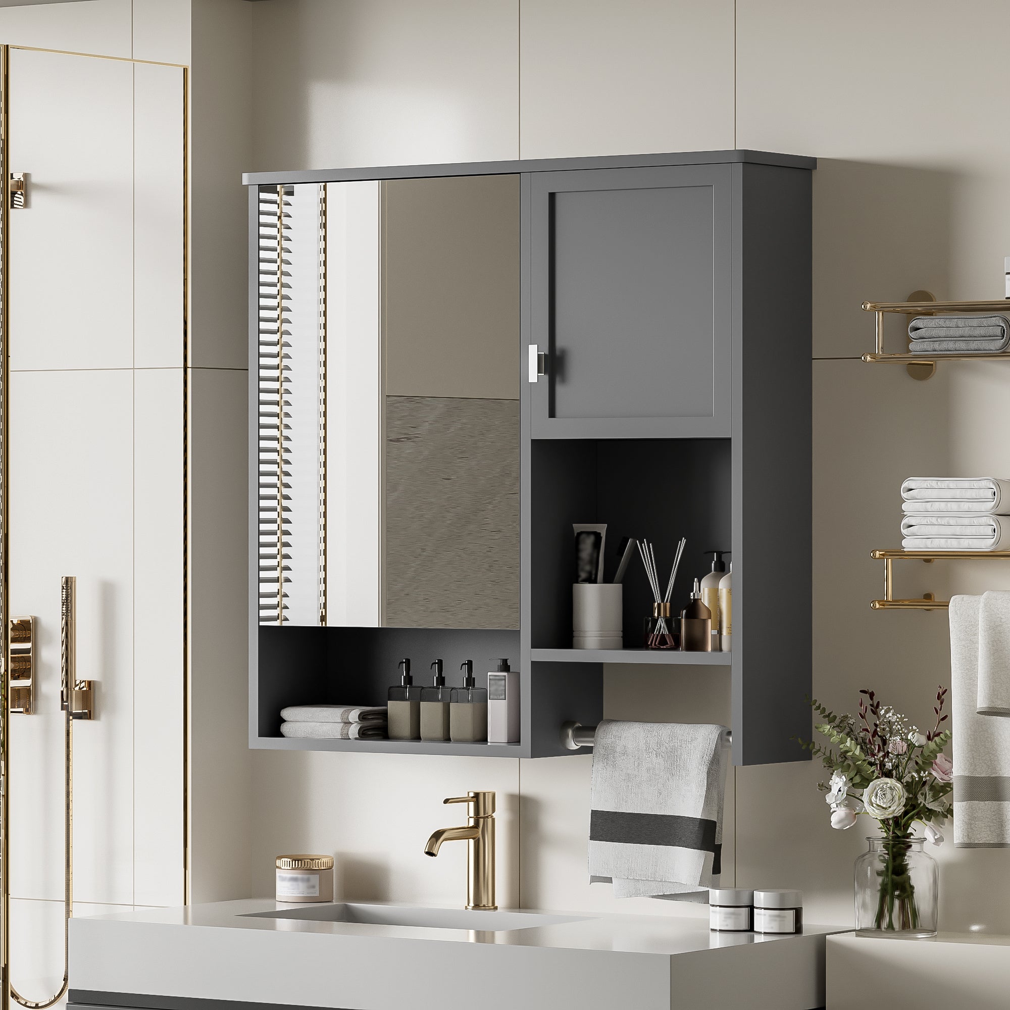 29'' x 28'' Modern Wall Mounted Bathroom Medicine Cabinet