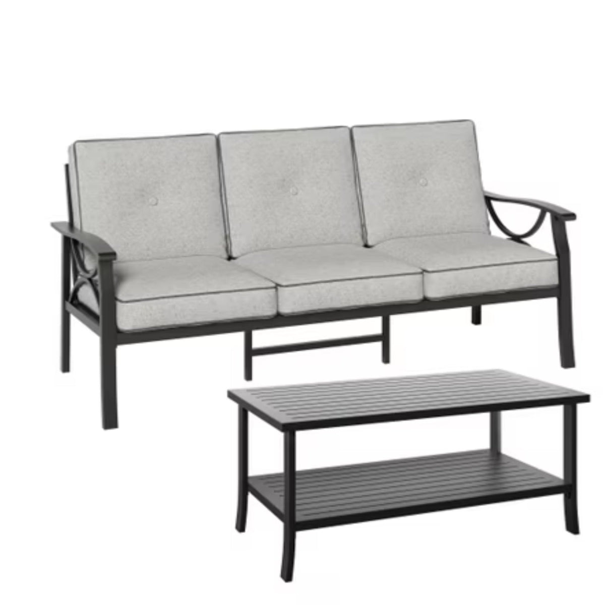4-Piece Metal Patio Furniture Set