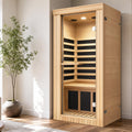 1020W Canadian Hemlock Single Mini Far Infrared Sauna Room