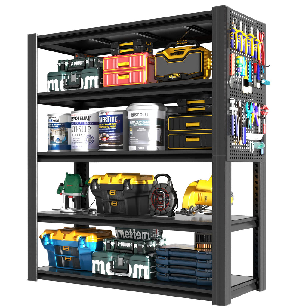 72" Heavy-Duty 5-Tier Adjustable Shelving Unit