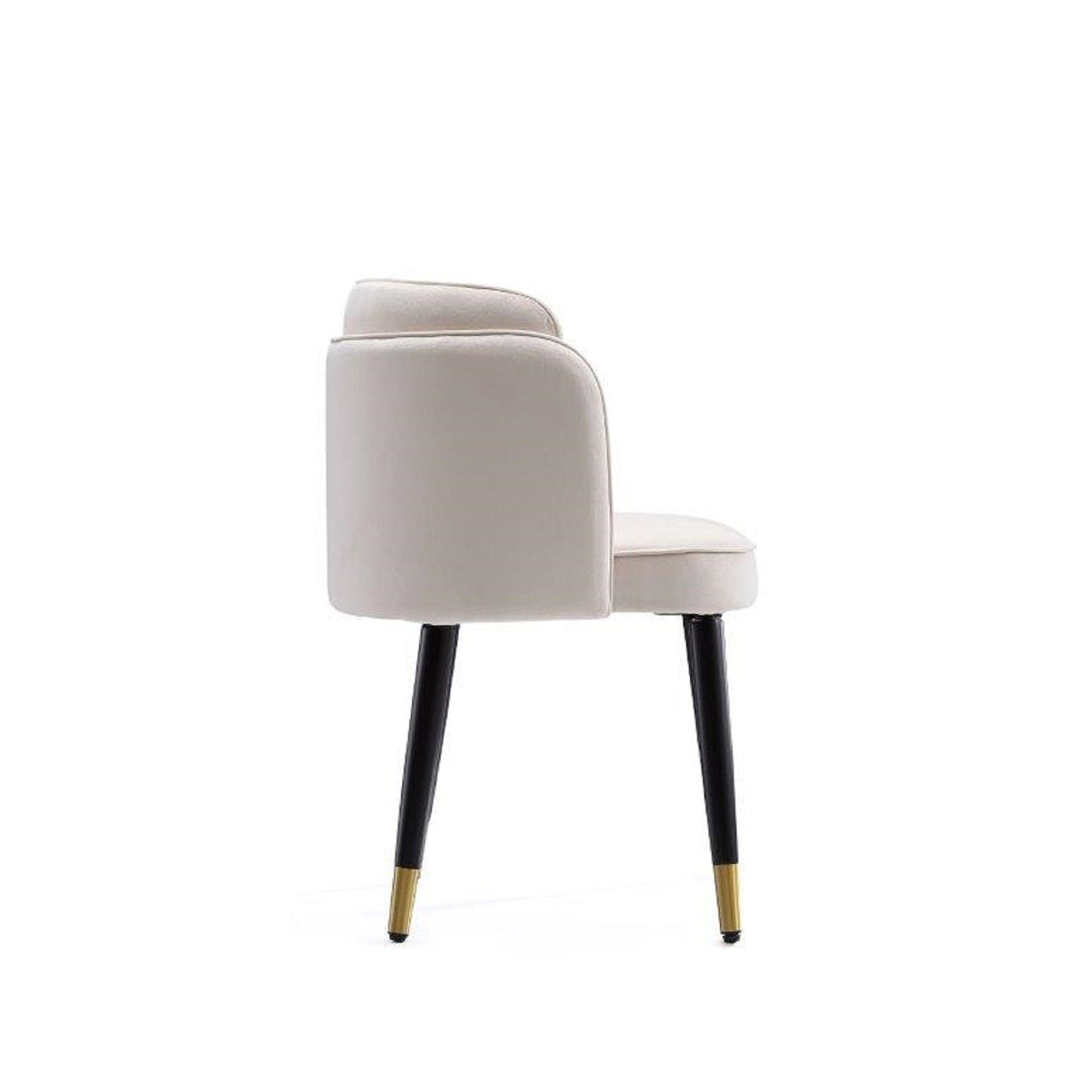 Zephyr Wood Velvet Dining Chair