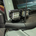 Cali Raised LED Cali Raised 2021+ Ford Raptor Ditch Light Mount Kit - 2 3X2 18W Amber Led Pods/2 3.5 Inch Round CR4032