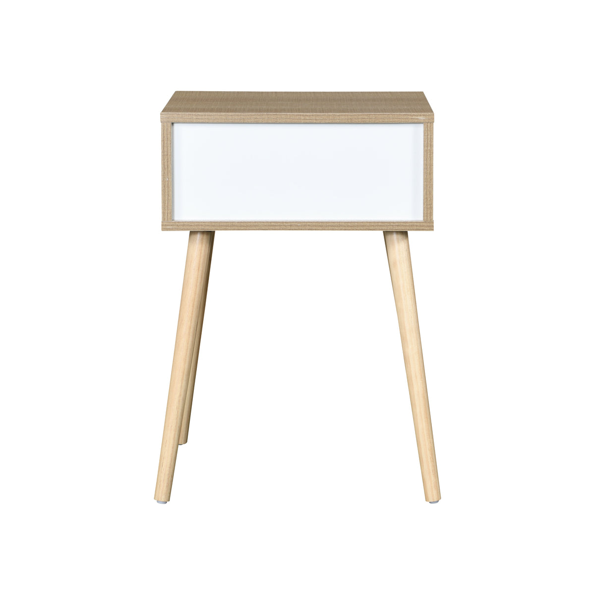 Mid-Century Modern Side Table with Drawer