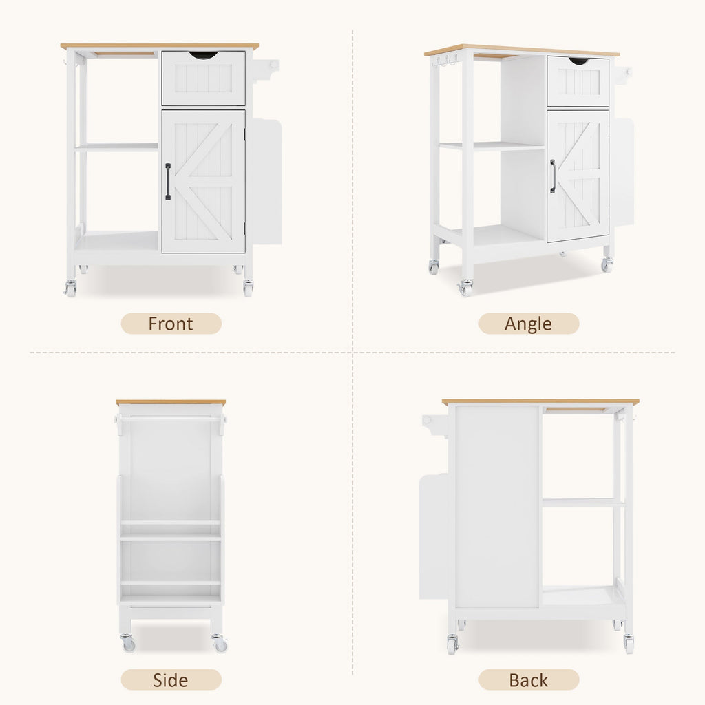 Kitchen Island Cart with Mobile Storage