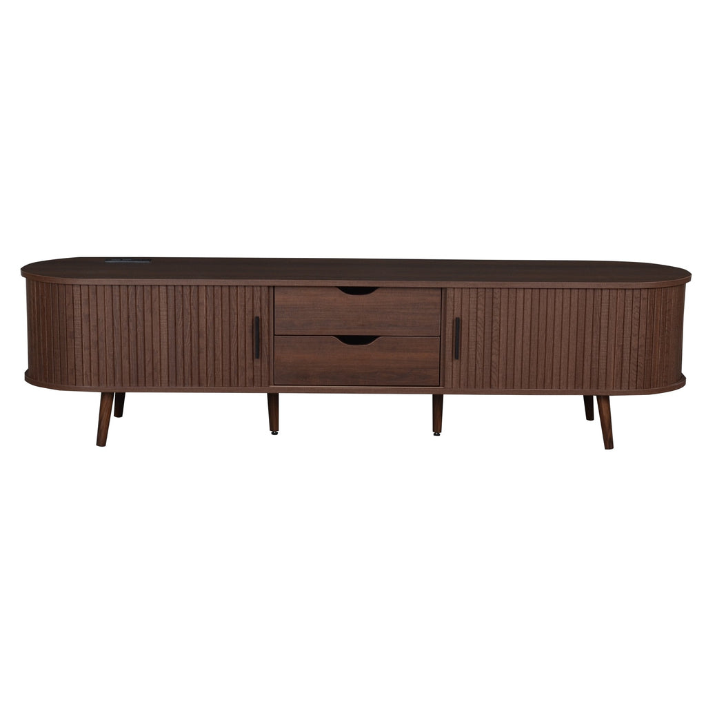 70 Inch Mid Century Modern TV Stand