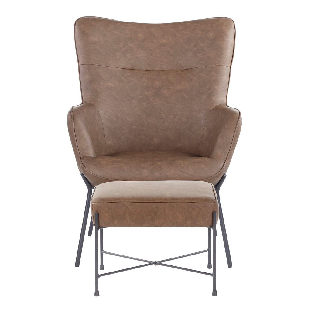 Izzy Lounge Chair and Ottoman Set