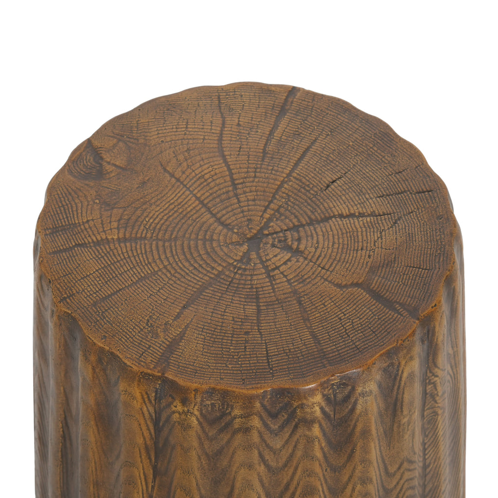 MGO Outdoor Indoor Side Table - Durable Tree Stump Style